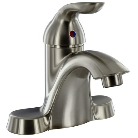 VALTERRA BATHROOM FAUCET, 4IN, TALL, SINGLE LEVER, CERAMIC DISC, BRUSHED NICKEL PF232421